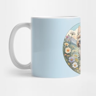 Yorkie Spring Flowers Mug